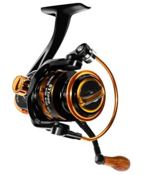 Summer and Centron Spinning Fishing Reels, Perfect for Ultralight Ice Fishing with 12 +1 BB Light Weight, Ultra Smooth Powerful, 5.2:1 High-Speed, Size 1000 Fishing Reel by QINGLER