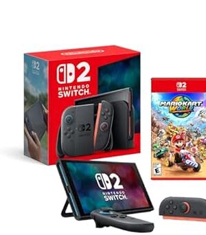 Nintendo Switch 2 + Mario Kart World | Nintendo Switch 2 Edition Bundle (HK Version + Adapter Plug)
