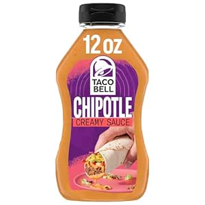 Taco Bell Creamy Chipotle Sauce, 12 fl oz Bottle, Pack of 1