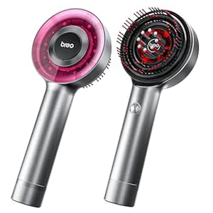 Breo Scalp3 Shiatsu Massaging Brush - IPX7 Waterproof Cordless Electric Massage Brush for Deep Scalp and Hair Massage, Portable Head Massager for Muscle Relaxation