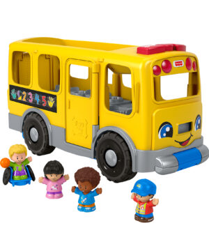 Fisher-Price Little People Big Yellow School Bus Musical Learning Toy for Toddlers 1-5 Years Old