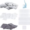 Happizza 100 Sets 50mm/1.97 inch Fridge Magnet Button Maker Supplies for Square-Shaped Button Maker Machine 50mm, Includes Metal Cover, Plastic Back Cover, Soft Magnet, Clear Film&Blank Paper