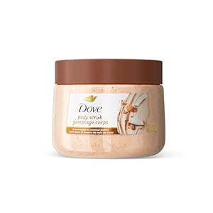 Dove Brown Sugar and Coconut Butter Body Scrub Exfoliates and Deeply Nourishes for Smooth, Radiant Skin 15 oz