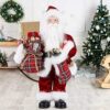 Uten 12" Santa Claus, Christmas Figurine Figure Decor with Christmas Sock and Gifts Bag for Holiday Party Home Decoration…