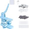 DCBADGE Square-Shaped Button Maker Machine,50mm/1.97 inch Square Fridge Magnet Maker Kit with 100 Sets of Refrigerator Magnet Supplies