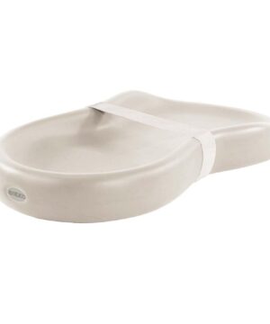 Keekaroo Peanut Changer Baby Vanilla – The Original Made in USA Easy-to-Clean Changing pad and The only Shell Over Foam, Fully Water Repellant, Wipeable Diaper pad, Wipe-Clean Changing pad