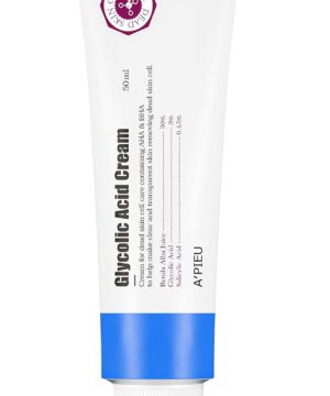 A’PIEU Glycolic Acid Cream 1.69 fl oz - AHA BHA Exfoliating Moisturizer with Glycolic & Salicylic Acid | Hydrating Daily Peeling Gel Cream for Smooth, and Clear Skin. Korean Skincare