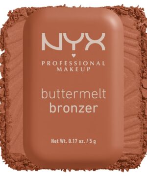 NYX PROFESSIONAL MAKEUP Matte Buttermelt Bronzer, Longwear Face Makeup with Up to 12 Hours of Wear, Vegan Formula - Butta Ballin (Medium Warm)
