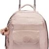 Kipling Sanaa Large Metallic Rolling Backpack Quartz Metallic