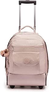 Kipling Sanaa Large Metallic Rolling Backpack Quartz Metallic