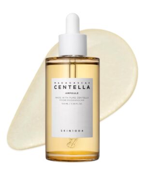 SKIN1004 Madagascar Centella Ampoule Korean Face Serum with Centella Asiatica, Hydrating and Moisturizing Care, Soothing Facial Serum for Skin Balance and Glow, Korean Skin Care (3.38 fl.oz (100ml))