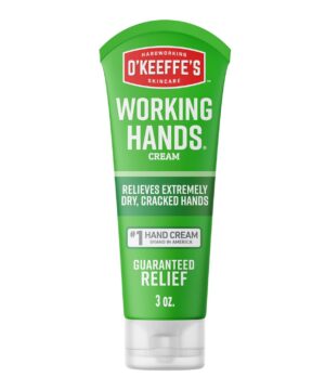 O'Keeffe's Working Hands Hand Cream for Extreme Dryness - 3 oz Travel Size Tube (1 Pack) - Repairing Skincare for Cracked, Dry Hands