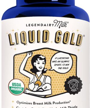 Legendairy Milk Liquid Gold Lactation Support | Lactation Supplement with Organic Goats Rue, Milk Thistle, Shatavari, Fennel, Alfalfa & Anise | Breastfeeding Supplements, 60 Count