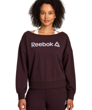 Reebok Women's Studio Off the Shoulder Sweatshirt, Sizes XS-XXXL