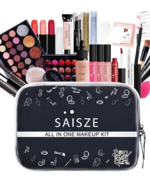 SAISZE All-in-one Makeup Kit, 27 Pcs Travel Makeup Gift Kit Complete Starter Makeup Bag Lip Gloss Lipstick Concealer Blush Powder Eyeshadow Palette, Makeup Kits for Women, Gifts for Women
