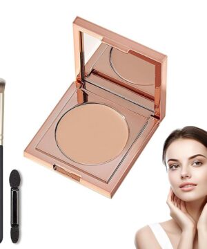 Colored Clay CC Undereye Corrector, Under Eye Concealer,CC Undereye Corrector, Color Corrector for Dark Circles,Under Eye Hydrating Concealer for Women,CC Undereye Corrector with Brush for Women,White