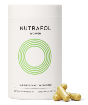 Nutrafol Women's Hair Growth Supplements, Ages 18-44, Clinically Proven for Visibly Thicker and Stronger Hair, Dermatologist Recommended - 1 Month Supply