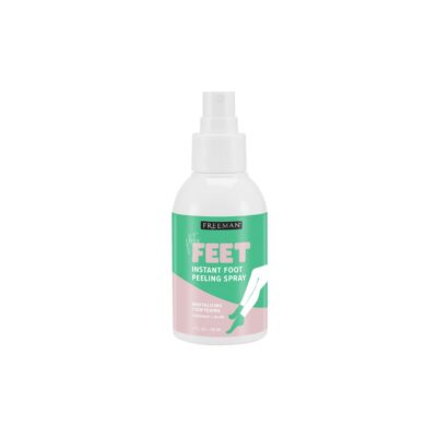 Freeman Flirty Feet Instant Foot Peeling Spray, Exfoliating Foot Mask For Summer, Moisturizing & Smooth Dry, Cracked Heels, Remove Dead Skin Quickly, Cruelty-Free & Vegan, 4 fl.oz./ 118 ml Bottle