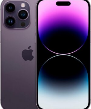 Apple iPhone 14 Pro Max, 128GB, Deep Purple for GSM (Renewed)