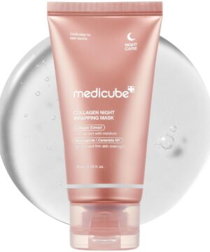 medicube Wrapping Mask Collagen Overnight Peel Off Facial Mask | Elasticity & Hydration Care, Reduces Sagging & Dullness | Hydrolyzed Collagen For Glowing Skin | Korean Skin Care, 2.53 fl.oz