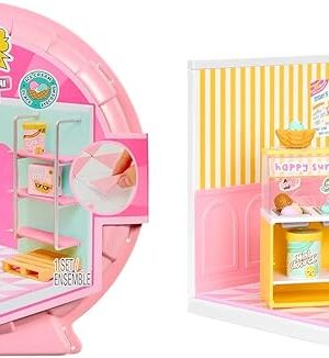MGA's Miniverse Make It Mini Spaces Ice Cream Shop, Building Set, Customize, DIY Crafts, Rooms, Hobby, Collectors, Display, Gifts, 8+