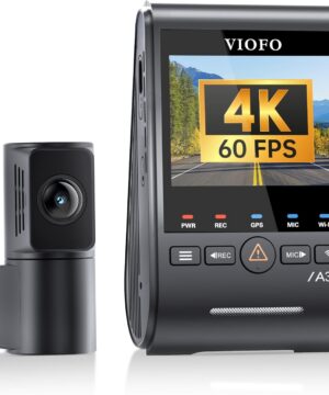 VIOFO A329S 4K 60FPS Dash Cam Front and Rear, 4K+2K Dual Dash Camera for Cars, Power Saving Parking Mode, Wi-Fi 6 App Control, Dual STARVIS 2 Sensors, Supports up to 4TB SSD