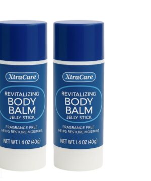 Fragrance Free Body Balm Stick with Petroleum Jelly - 2 Pack Moisturizing Travel Size Balm for Dry Skin - Mess-Free Application & Deep Hydration - 1.4oz Each Portable Skin Care Stick