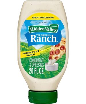 Hidden Valley Easy Squeeze Original Ranch Salad Dressing and Topping, 20 Ounce Bottle (Package May Vary)