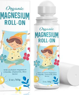 Magnesium Lotion for Kids Sleep & Calm, Magnesium Cream Roll-on Applicator to Help Children Calm & Sleep, Relaxation Formula for Balanced Mood