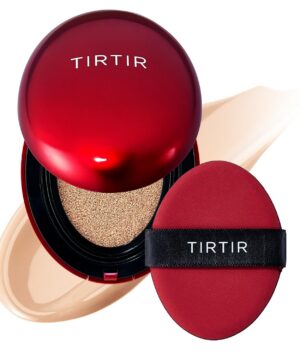 [*Mini Size*] TIRTIR Mask Fit Red Cushion Foundation | Full coverage, Weightless, Skin fit, Satin Glow Finish, Korean Makeup BB Foundation, beauty, Tattoo cover up, Buildable (#21N Ivory, 0.15 Fl Oz)