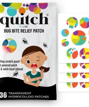 Quitch Mosquito Bite Itch Relief Patch, After Bite Insect Bite Treatment, Anti Itch Cream Alternative, Insect Bite Relief, Cruise, Travel and Camping Essential for Kids