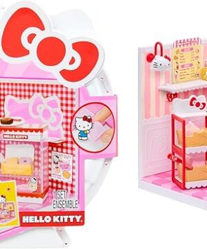 MGA's Miniverse Make It Mini Spaces Hello Kitty, Building Set, Customize, DIY Crafts, Rooms, Hobby, Collectors, Display, Gifts, 8+