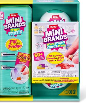 Mini Brands -Fill The Fridge-Series 1-1PK Fill The Fridge PLAYSET S1 and 2PK INT Capsules S1 Combo