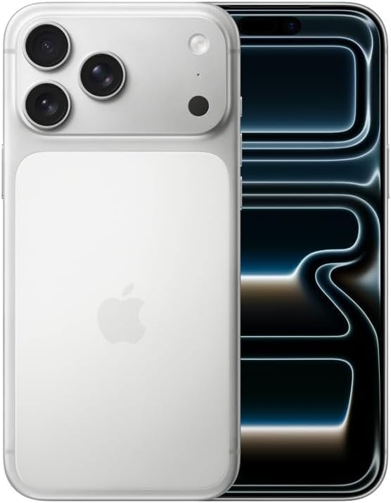 Apple iPhone 17 Pro Max, US Version, 1TB, eSIM, Silver- Unlocked (Renewed)