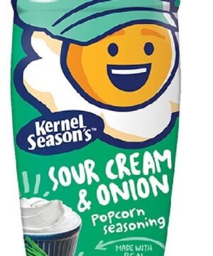 One 2.6 oz Kernel Seasons 6566 Popcorn Seasoning Sour Cream & Onion
