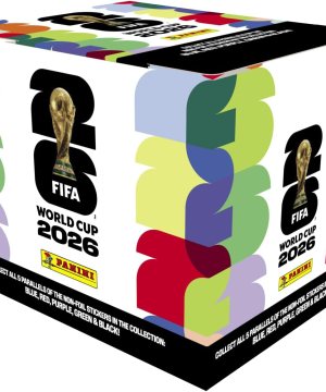 2026 Panini FIFA World Cup Sticker Collection Box – 50 Sticker Packs | Amazon Exclusive Orange Parallel | Official FIFA World Cup Trading Stickers | Collect, Trade & Complete Your Album