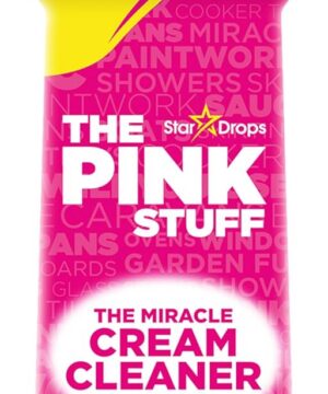Stardrops The Pink Stuff Miracle Cream Cleaner for Stainless Steel & Multi-Purpose Surfaces – Removes Grease, Grime, Limescale & Soap Scum – Tough on Stains, Gentle on Surfaces – 500ml