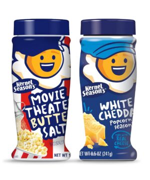 Kernel Season's Popcorn Seasoning Movie Theater Butter Salt & White Cheddar, 8.5 Ounce (Pack of 2)
