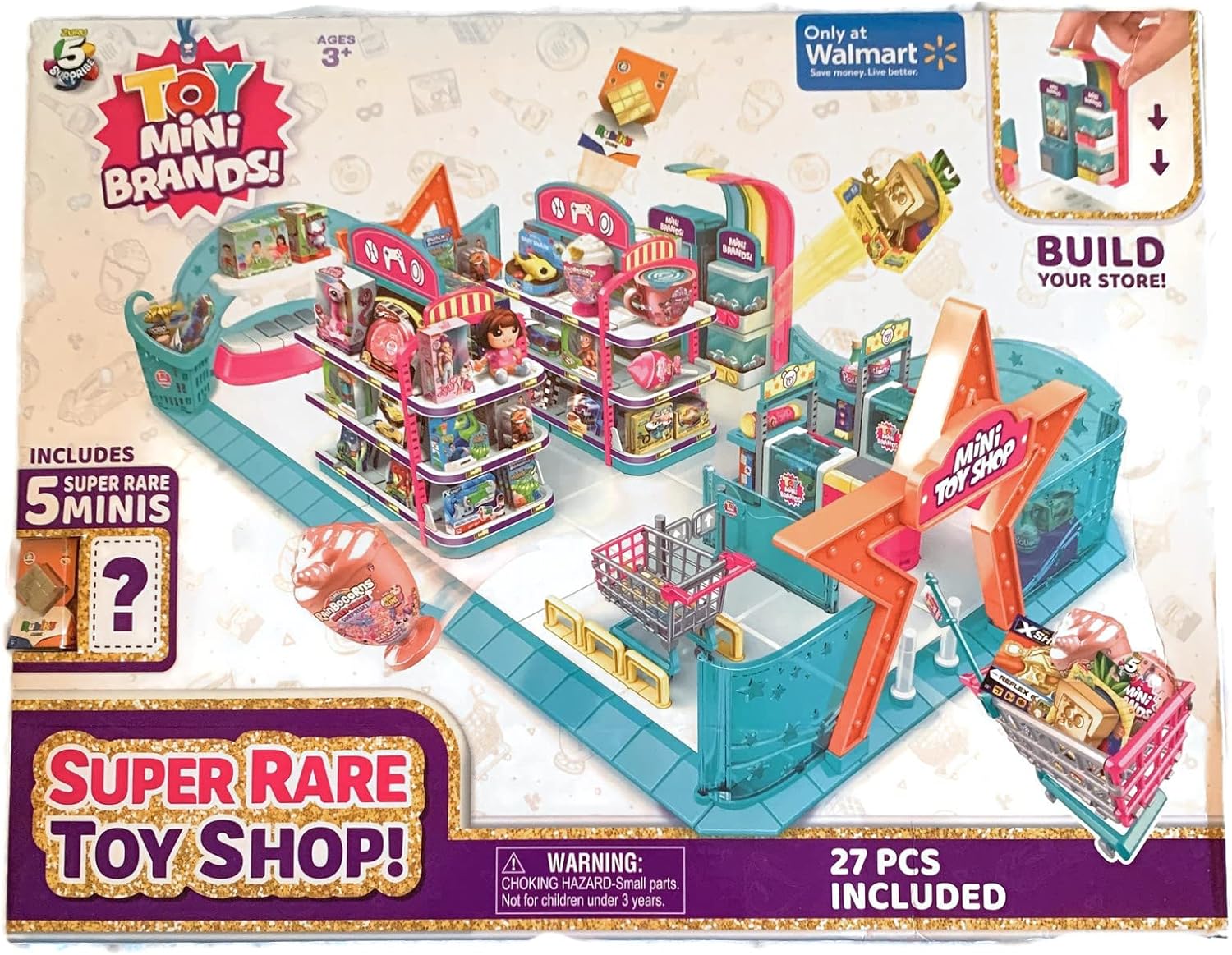 ZURU Mini Brands Super Rare Toy Shop - Includes 5 Super Rare Minis