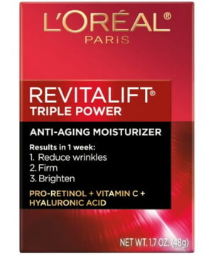 L'Oreal Paris Revitalift Triple Power Face Moisturizer, 1.7 oz