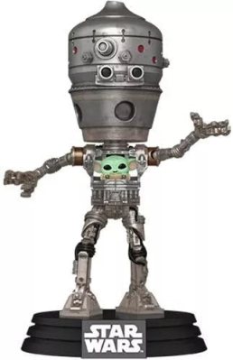 IG-12 With Grogu Funko POP! Star Wars The Mandalorian Bobblehead