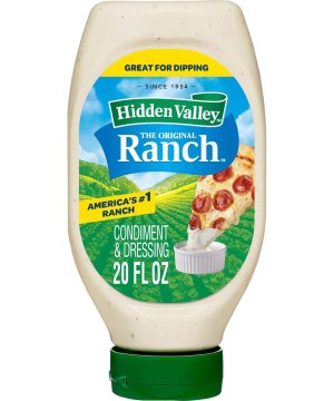 Hidden Valley Easy Squeeze Original Ranch Salad Dressing and Topping, 20 Ounce Bottle (Package May Vary)
